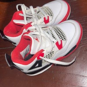 Fire Red Jordan 4s TD